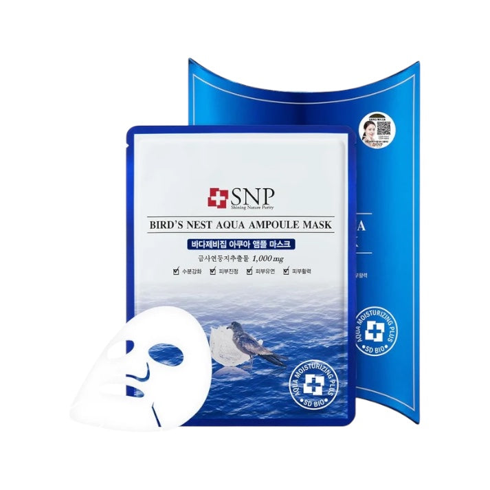 SNP Bird's Nest Aqua Ampoule Sheet Mask